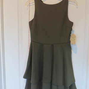 NWT Altar'd State olive tiered dress